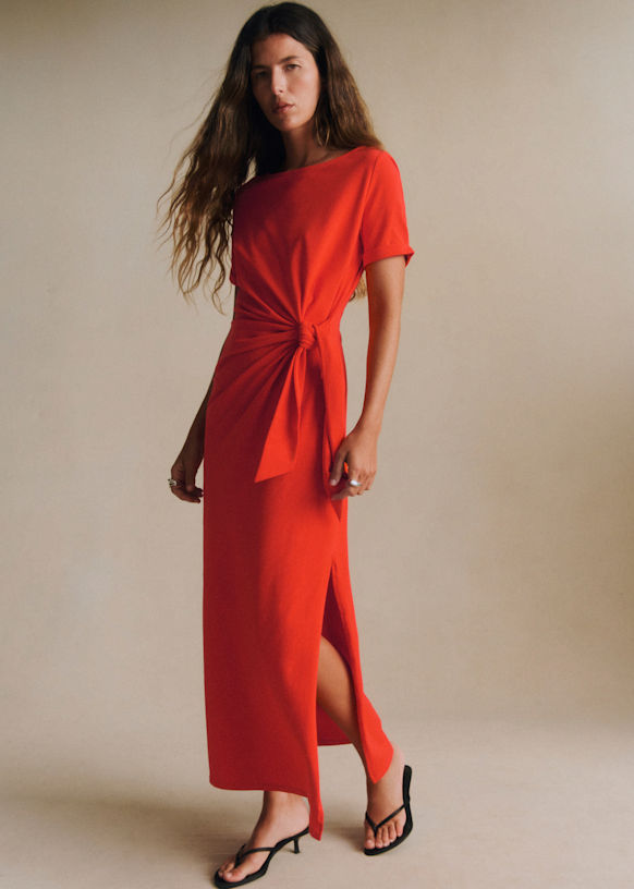 Pippa Dress - Riola Print - Organic cotton - textile made from organic  fibers - Szane