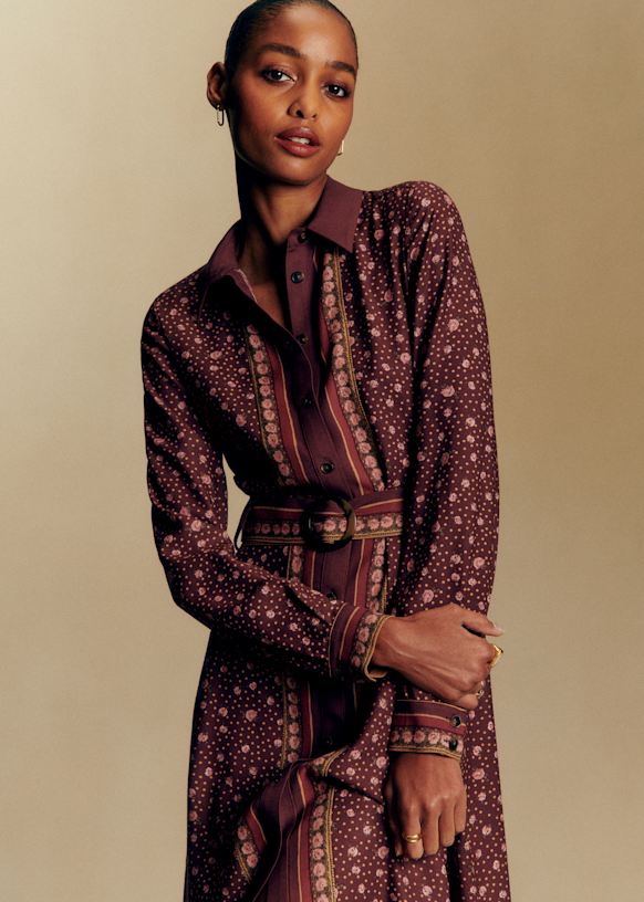 最終値下げSezane Paulina ドレスワンピース Sezane Pavlina Dress by Sezane - Pickle