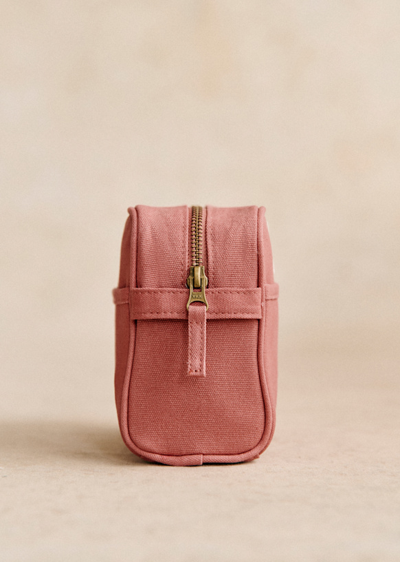 メイクアップバッグ - ピンク - コットン - Sézane