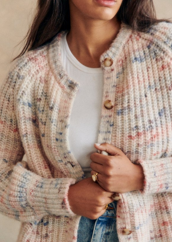 Pierre カーディガン - ブルー - アルパカ - Sézane