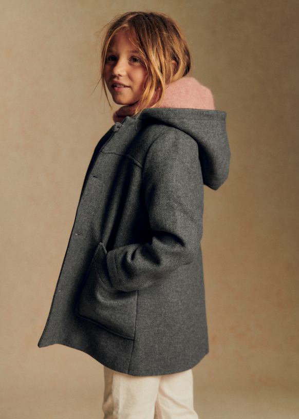 Joseph Coat - Mottled Grey - GRS certified recycled wool - Sézane