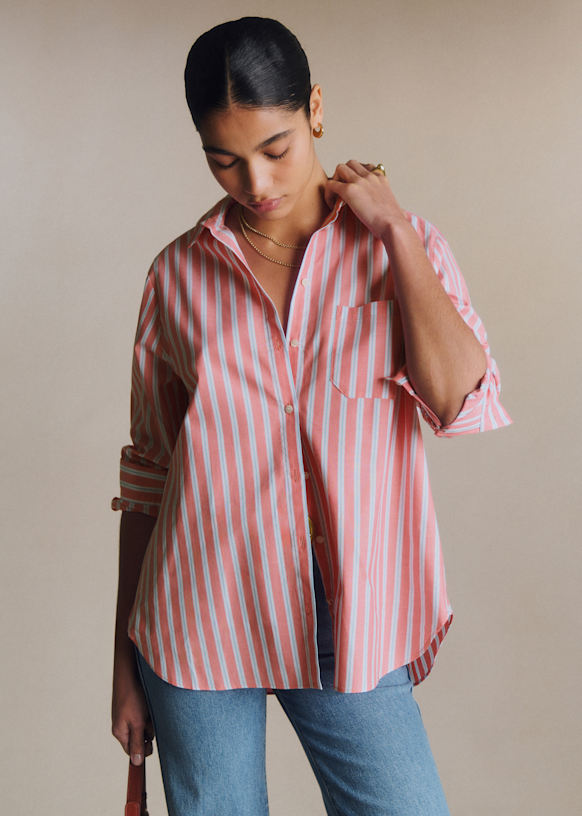 Max Shirt - Beach Stripes - Organic cotton - organic textile - Sézane