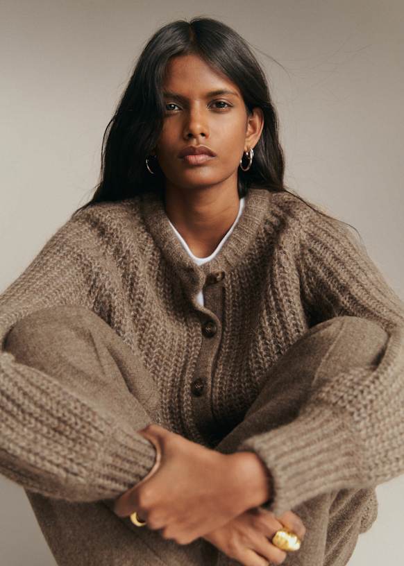 Emile Cardigan - Red - Alpaca - Sézane