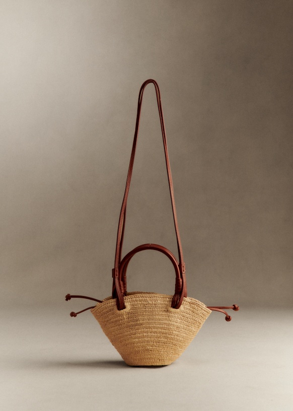 Justine Mini Basket Bag - Raffia - Raffia - Sézane