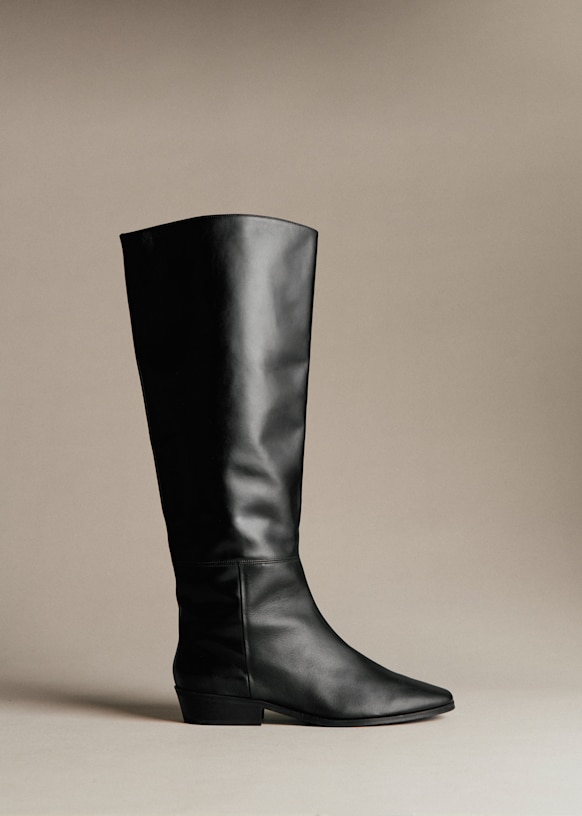 Low-Heeled Isaac Ankle Boot - Mocha - Bovine leather - Sézane