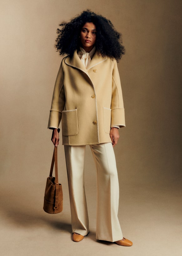 【SEZANE】 日本未入荷 エレガントコート Rafael コート - マスタード - ウール - Sézane