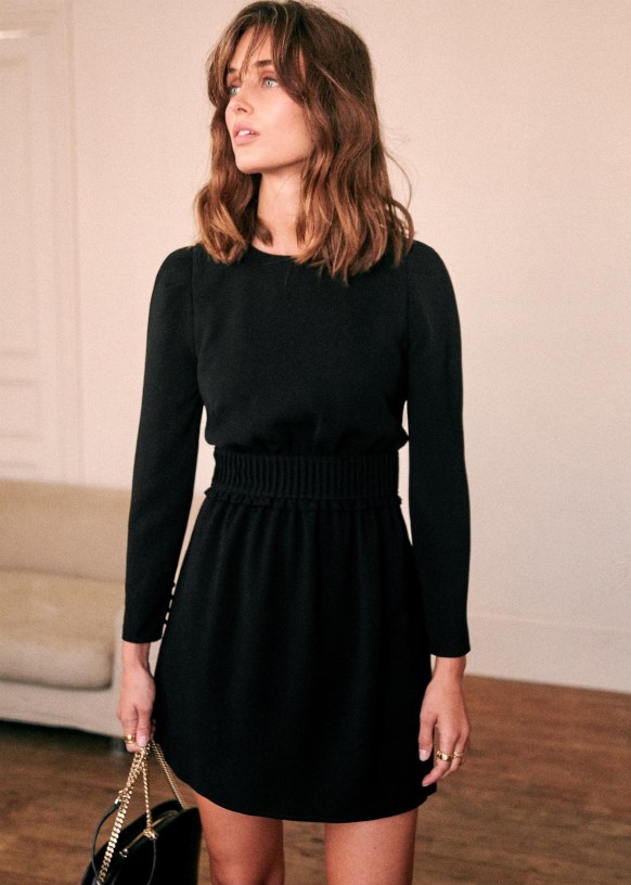 sezane robe noire
