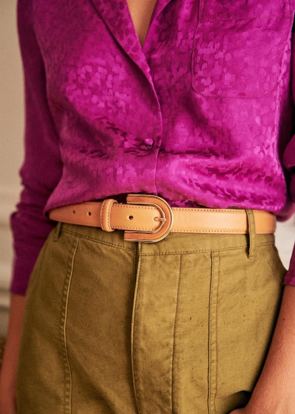 Florence Shirt - Purple - Cotton - Sézane