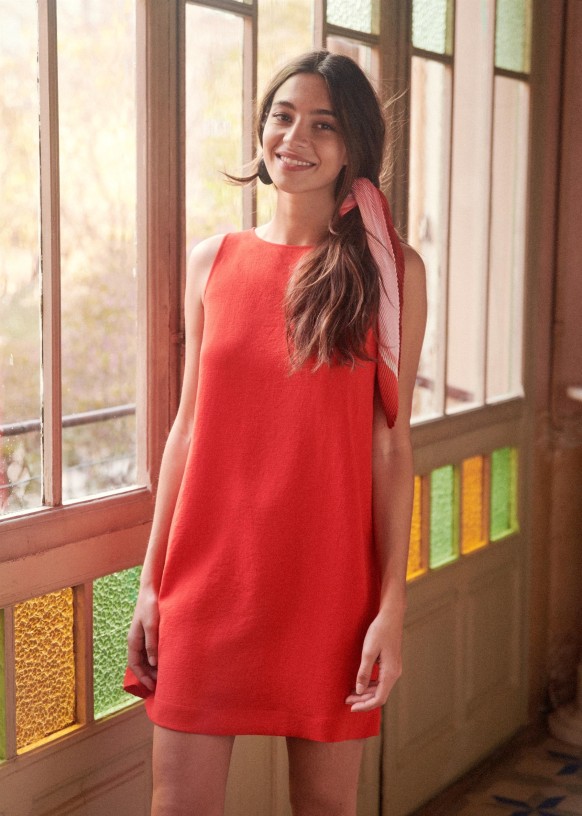 Sezane red dress