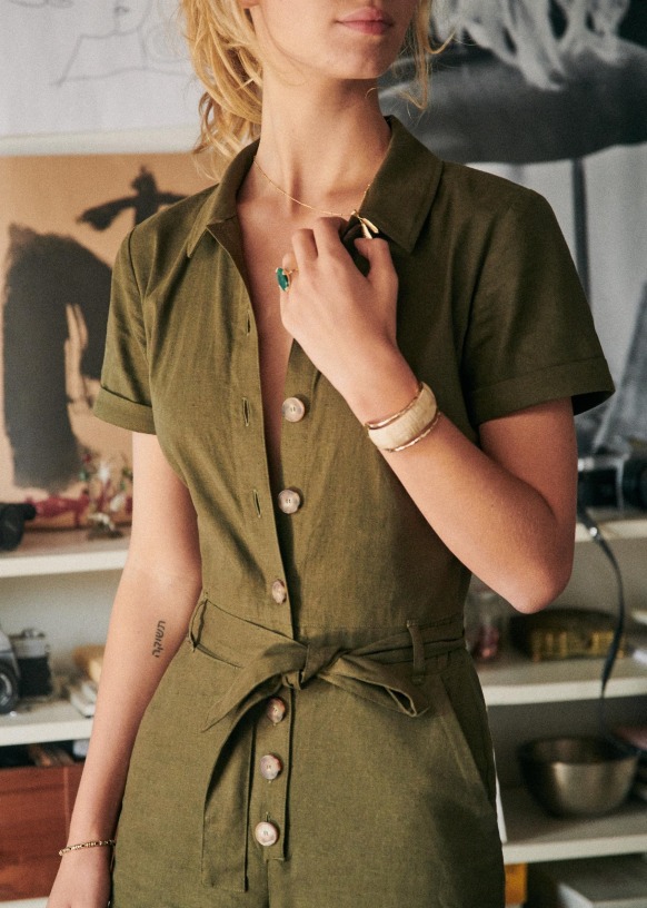Sezane margaux jumpsuit Sale