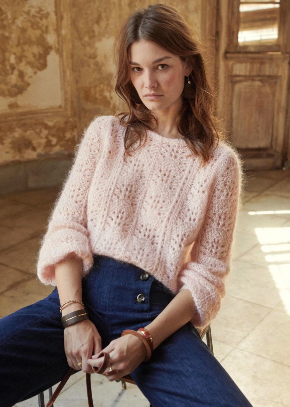 Pull Isaac - Nude - Polyamide - Sézane