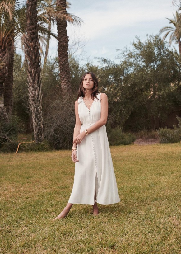 Sezane robe aglae top