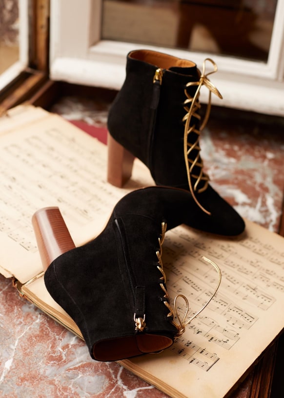 sezane lace up boots