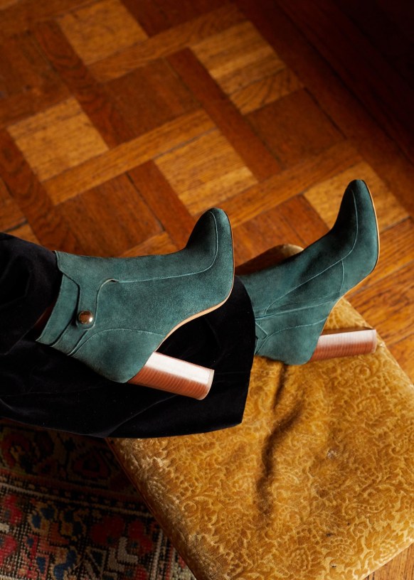 High Julieta boots. - Green - Bovine leather - Sézane