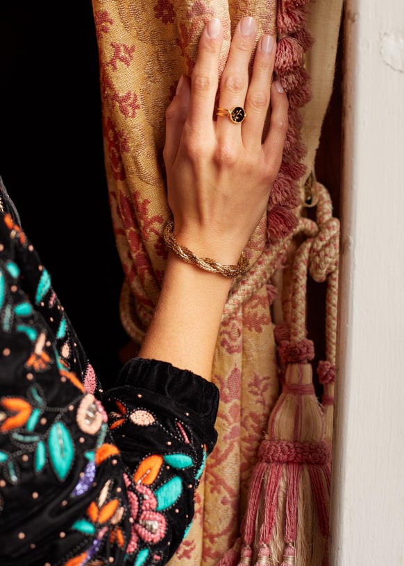 パリジェンヌ御用達!［Sezane］ブレスレットAGATHE 追跡送料込み Agathe ブレスレット. - プレーンゴールド - ゴールドメッキ