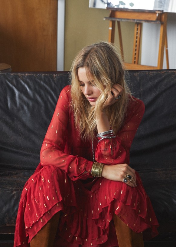 Robe celeste sezane clearance