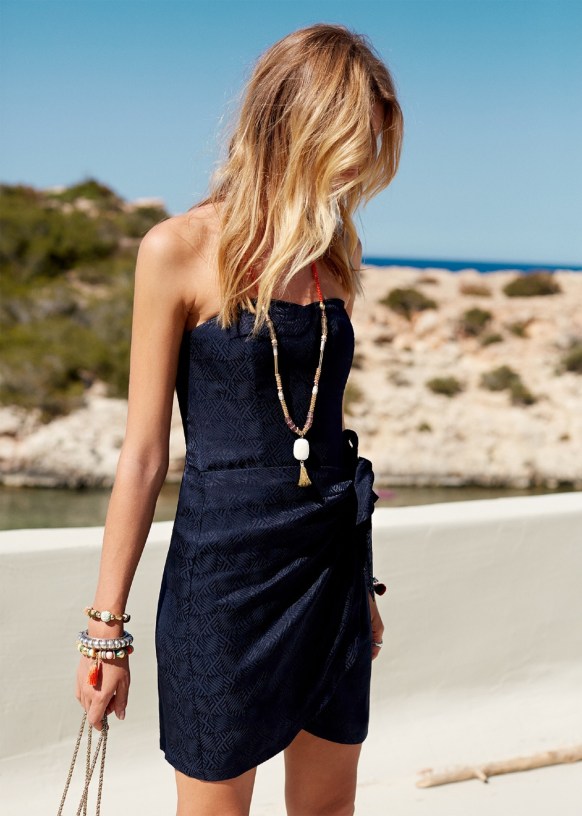 robe droite bleu roi
