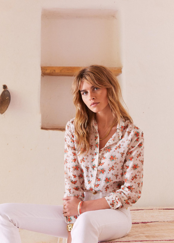Chemisier sezane fleuri new arrivals