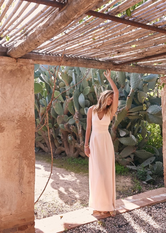 Robe sezane rose clearance