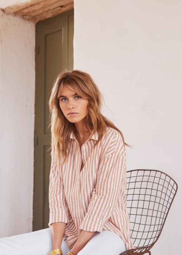 Sezane striped top clearance