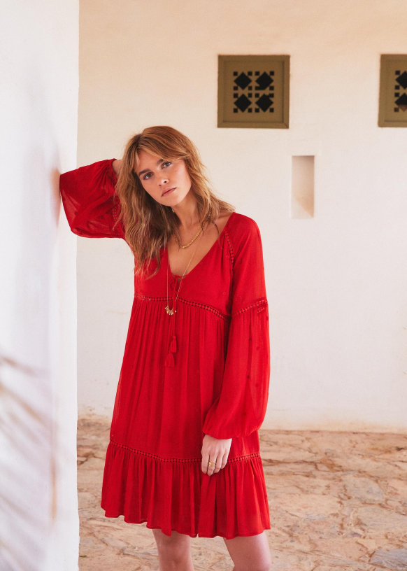 Robe armelle coquelicot sezane online