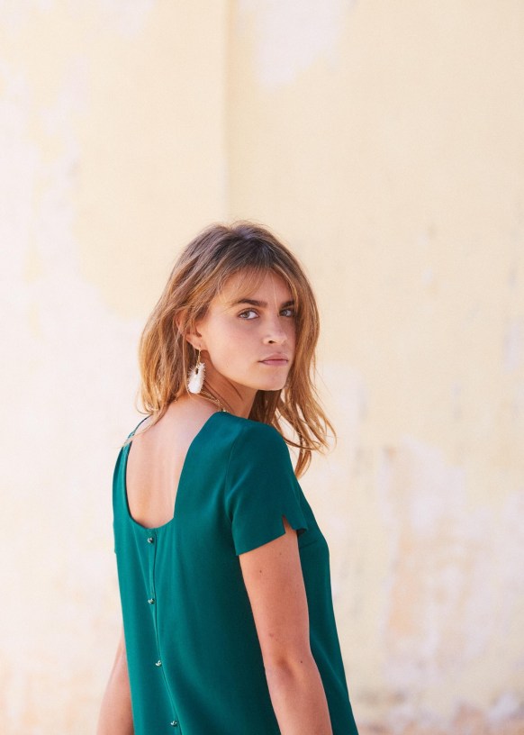 Robe verte sezane cheap