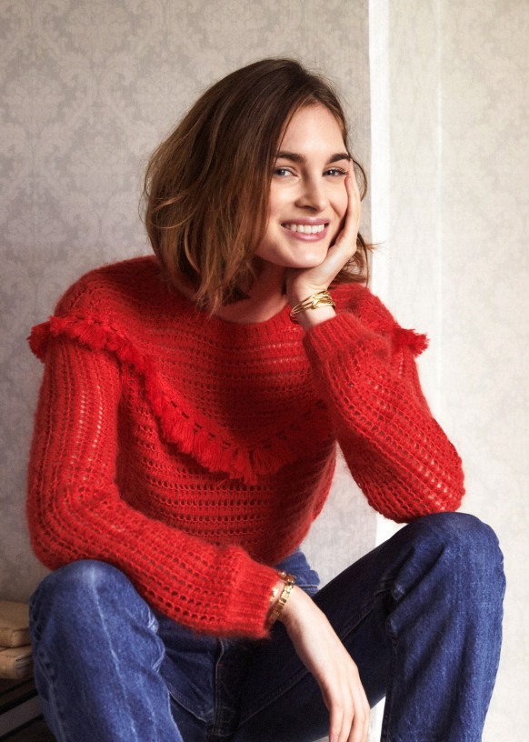 Pull Gaston Rouge Nylon Sezane