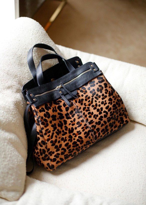 Sam Bag. - Leopard print - Leather - Sézane