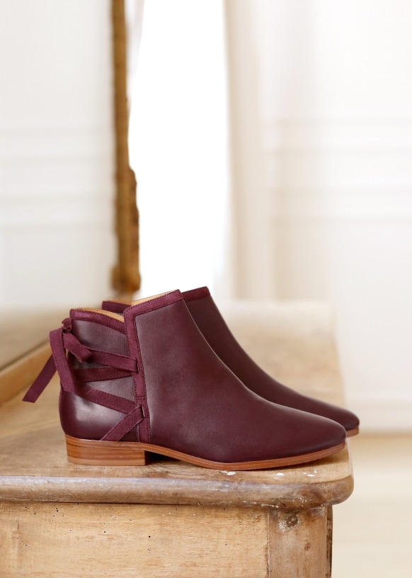 Low boots bordeaux top