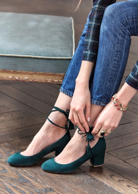 Riemchenpumps Valentina Grun Ziegenleder Sezane
