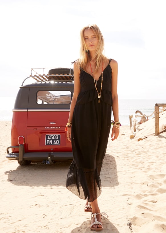 Robe Agathe - Oiseaux Multicolores - Soie - S?�zane