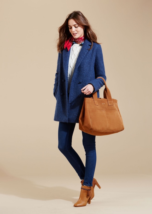 Octave Coat. - Blue - Wool - Sézane