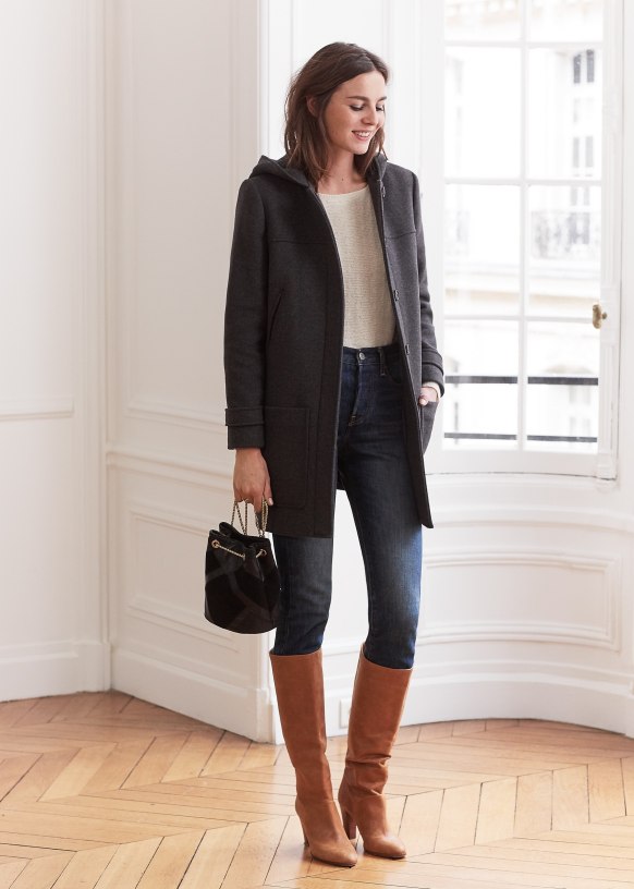 Sezane wool coat shop