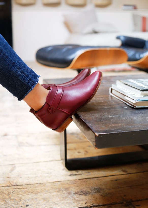 Look best sale bottines bordeaux
