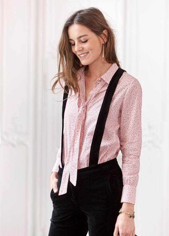 Chemise Phoebe - Liberty Rose - Coton - Sézane