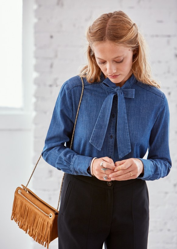 CHEMISE LAVALIERE