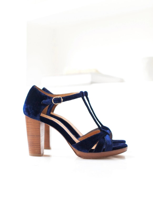 Navy t bar sandals shop