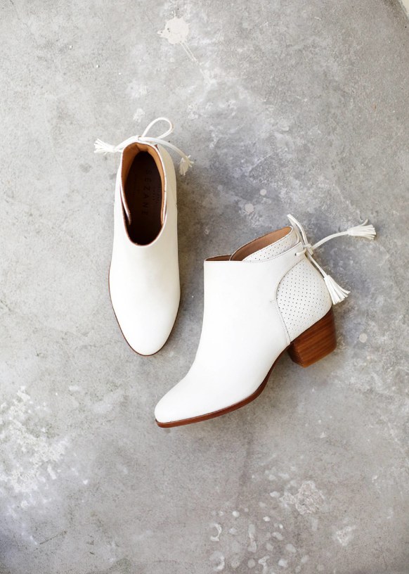 white tassel boots