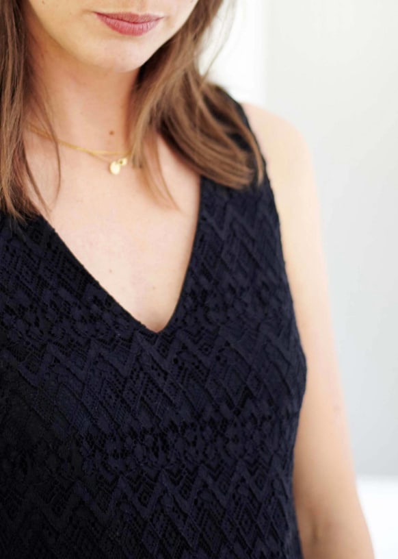 Madison dress Ecru Lace Cotton Sezane