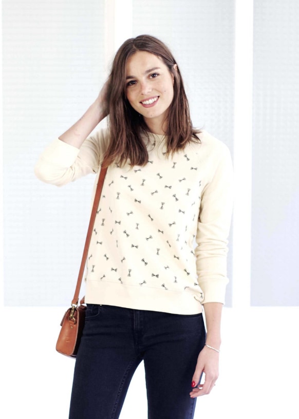 Dean sweatshirt. Printed Knots Cotton S zane