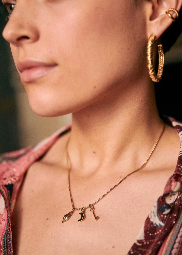 Irma Necklace - Gold - 3 micron Gold-plated metal - Sézane