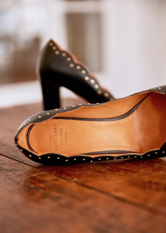 Palermo High Heels Black Nails Smooth Heritage Bovine leather S zane