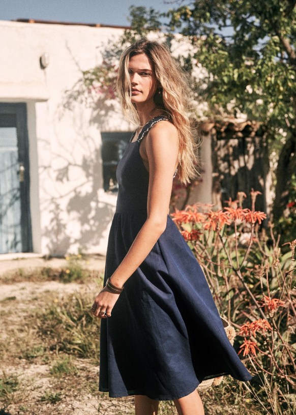 Robe fanette sezane top
