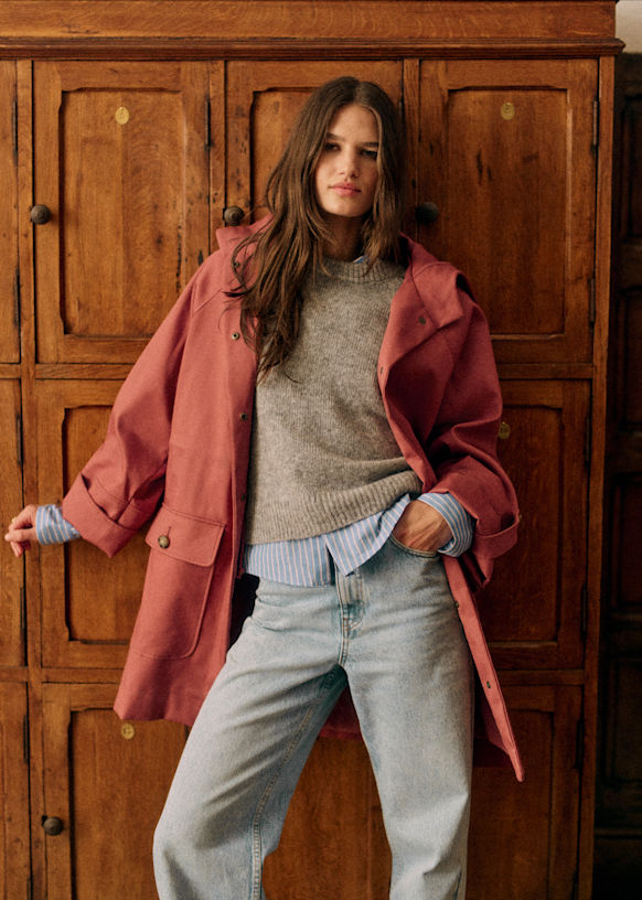 Hugo Parka Rosewood Organic Cotton Sezane