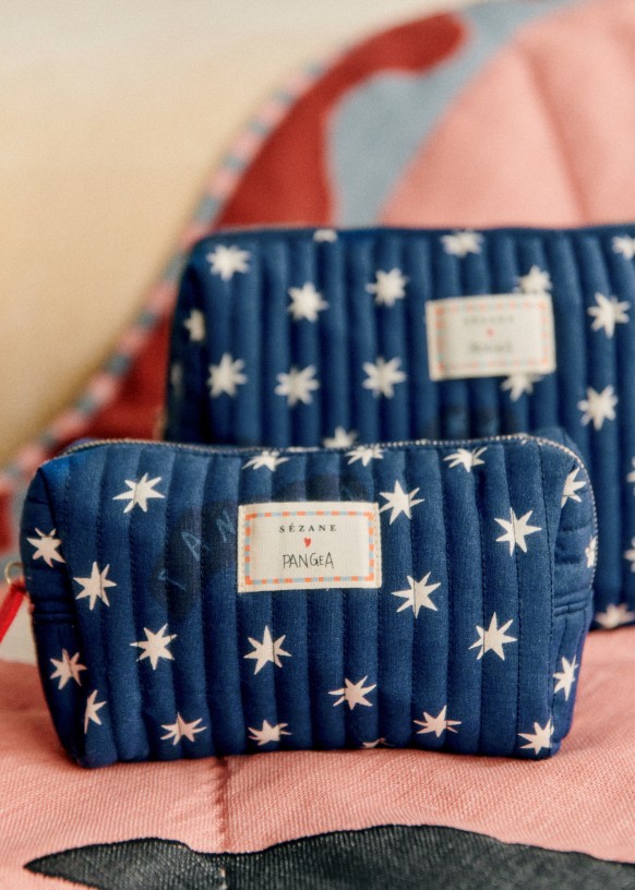 トイレタリーポーチ - Sézane x Pangea - スター - コットン