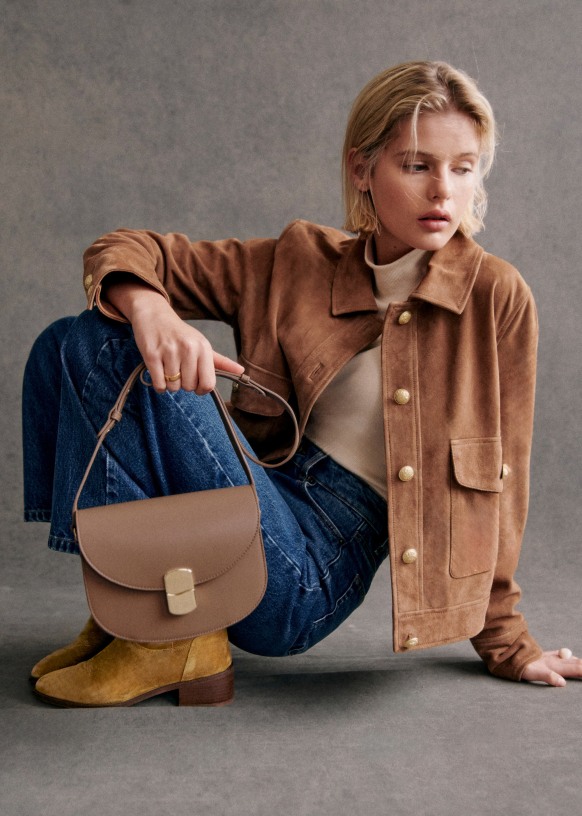 Sezane suede jacket shop