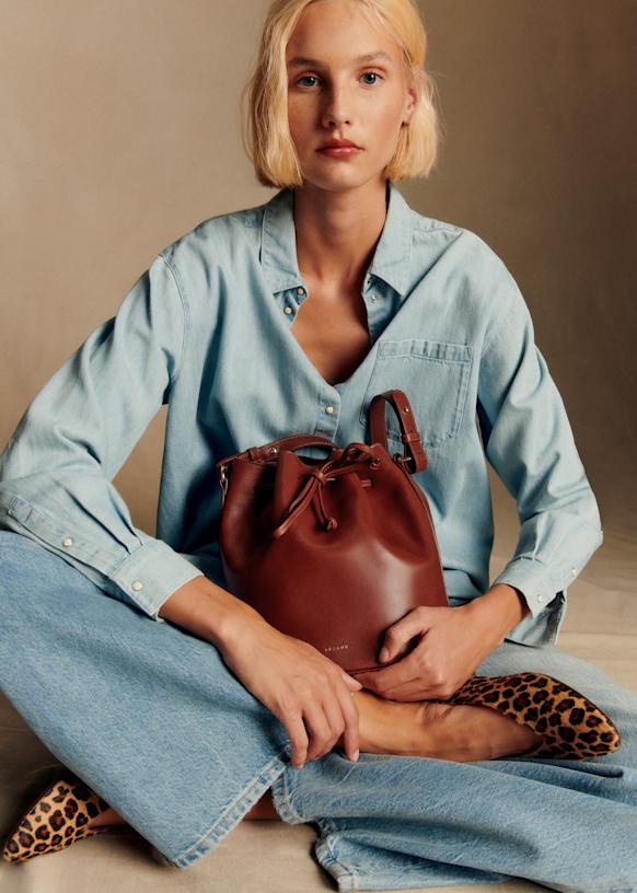 Bourse Farrow - Cuir Naturel Héritage - Cuir bovin tannage végétal - Sézane