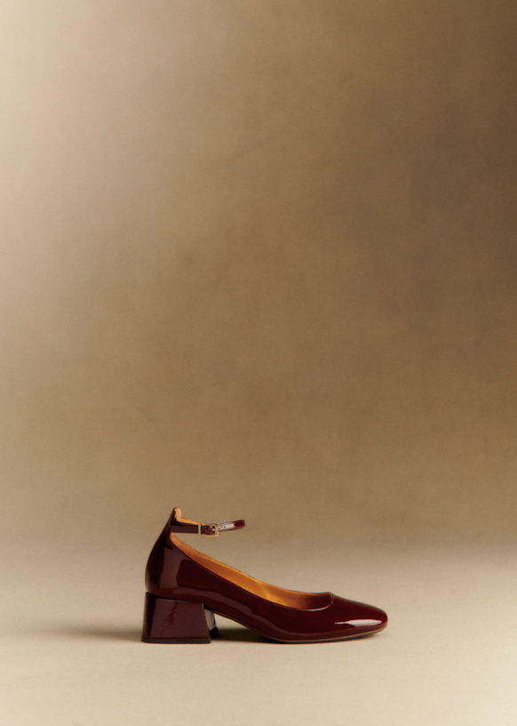 Mélanie Mary Janes - Patent Black - Patent cowide leather - Sézane