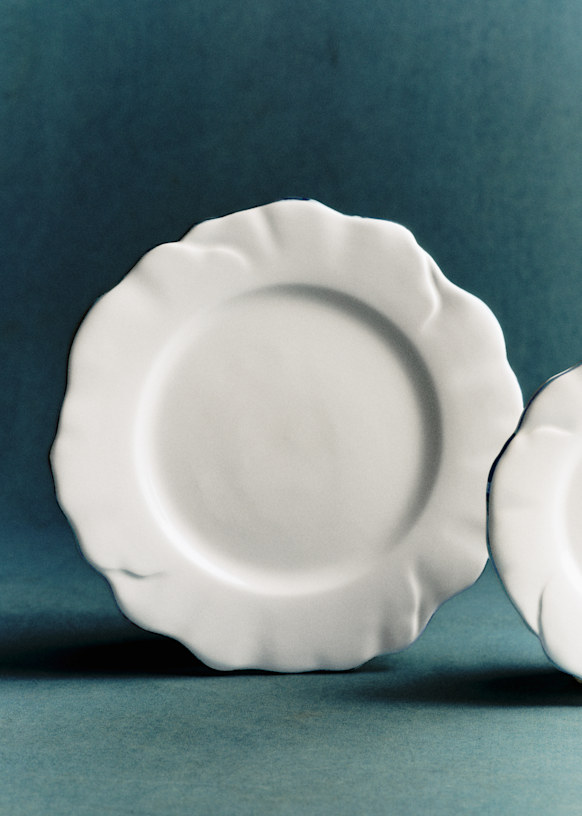 Set of 4 Dinner Plates - Barcarolle - Vintage Blue - Ceramic - Sézane