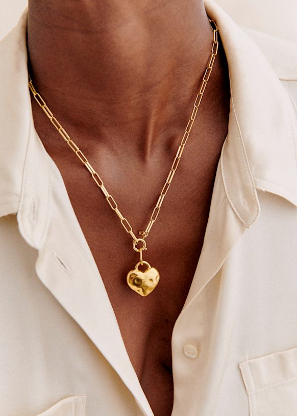[SEZANE] 「Irma」リンクチェーンネックレス Irma Link Chain - Gold - 3 micron Gold-plated metal